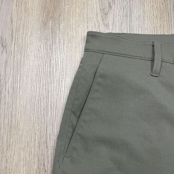 Proof Shorts Mens 32 Green Performance Chino Quick Dry Stretch Casual Outdoor - Picture 2 of 10